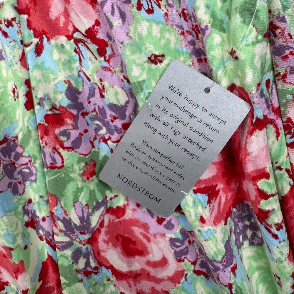 New WAYF Floral Print Cherise Watercolor Midi Dress size 2X Multicolor - Picture 6 of 9